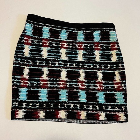 Rachel Rachel Roy colorful aztec print knit miniskirt M - Picture 1 of 6